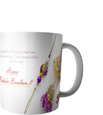 

RD Best Customise Gift for Raksha Bandhan PWMRB19 Ceramic Mug(300 ml), Multicolor