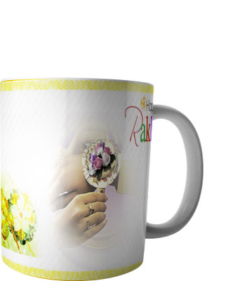 

RD Best Customise Gift for Raksha Bandhan PWMRB52 Ceramic Mug(300 ml), Multicolor