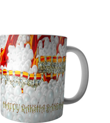 

RD Best Customise Gift for Raksha Bandhan PWMRB51 Ceramic Mug(300 ml), Multicolor