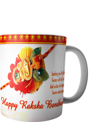 

RD Best Customise Gift for Raksha Bandhan PWMRB32 Ceramic Mug(300 ml), Multicolor