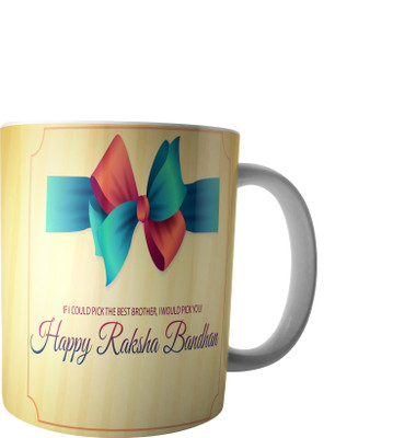 

RD Best Customise Gift for Raksha Bandhan PWMRB50 Ceramic Mug(300 ml), Multicolor