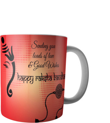 

RD Best wishes for Raksha Bandhan Ceramic Mug(300 ml), Multicolor