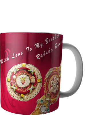 

RD Best Customise Gift for Raksha Bandhan PWMRB37 Ceramic Mug(300 ml), Multicolor