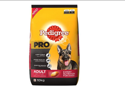 

Pedigree Pedigree PRO Expert Nutrition for Active Adult Dogs (18 month onwards) 10 kg Dry Dog Food Chicken 10 kg Dry Dog Food