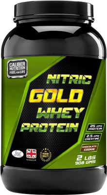 

CALIBER NUTRITION Nitric Gold Whey Protein Whey Protein(0.908 kg, Chocolate Cookie)