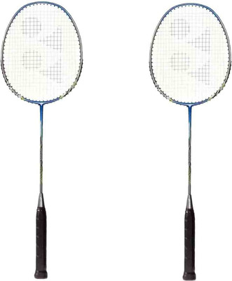 

Yonex Nanoray 6000i ( Pack of 2 ) ( Color on Availability) Multicolor Strung Badminton Racquet(G4 -3.25 Inches, 350 g)