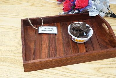 

Onlineshoppee handmade sheesham Plate Bowl Serving Set(Pack of 1)