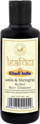 

Khadi Leafveda Amla & Bhringraj Herbal Hair Cleanser ( Shampoo)(210 ml)