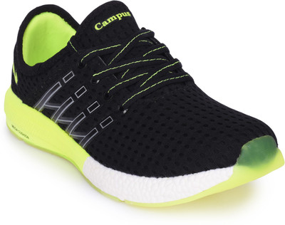 

Campus CHROME Running Shoes For Men(Black, Green, Blackfgrn11