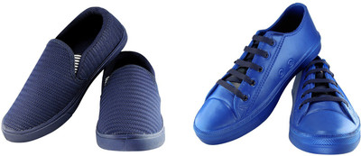 

Zapatoz Combo Pack of 2 Blue & R.Blue Casual Tennis & Moc Shoes for Men & Boy's Slip On Sneakers For Men(Blue, Navy