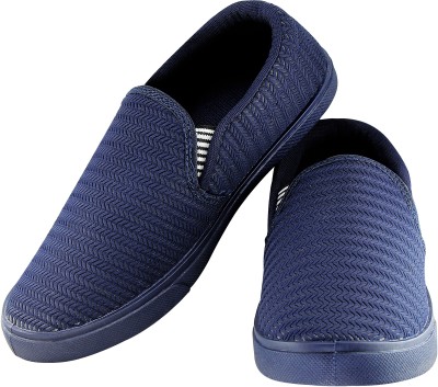 

STEEMO Designer And Durable Stylish Funky Casual Loafers For Men (Blue) Slip On Sneakers For Men(Blue