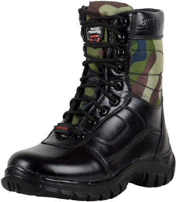

Para Trooper Combat Army Boot For Men Boots For Men(Black, Khaki