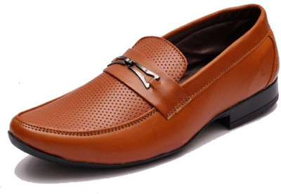 

AORFEO Leather Crafted X Slip On For Men(Tan, Tan