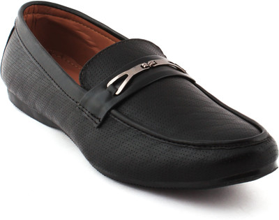 

ALESTINO Leather Loafers For Men(Black