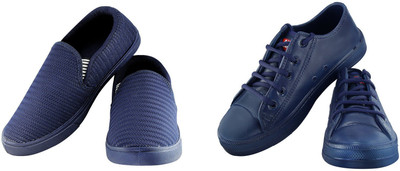 

Zapatoz Combo Pack of 2 Blue & Blue Casual Tennis & Moc Shoes for Men & Boy's Casuals For Men(Blue, Blue