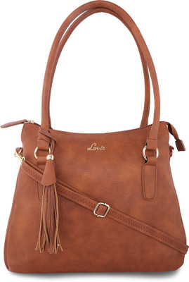 

Lavie Women Casual Brown Leatherette Shoulder Bag