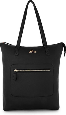 

Lavie Women Evening/Party Black Leatherette Hand-held Bag