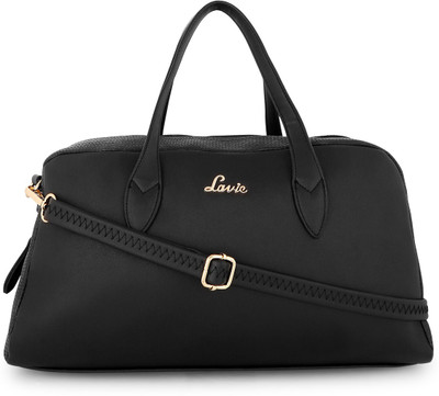 

Lavie Women Evening/Party Black Leatherette Hand-held Bag