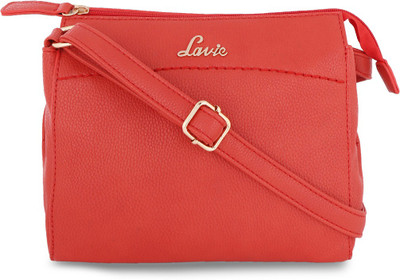

Lavie Women Casual Pink Leatherette Sling Bag