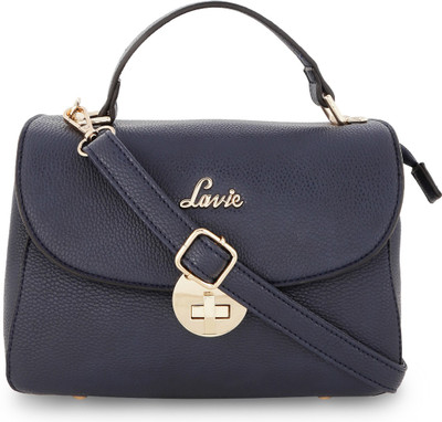 

Lavie Women Evening/Party Blue Leatherette Hand-held Bag