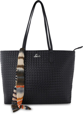 

Lavie Women Evening/Party Black Leatherette Hand-held Bag