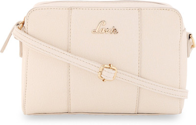 

Lavie Women Evening/Party Beige Leatherette Sling Bag
