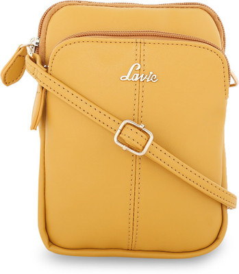 

Lavie Women Evening/Party Tan Leatherette Sling Bag