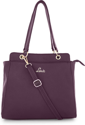 

Lavie Women Evening/Party Purple Leatherette Hand-held Bag