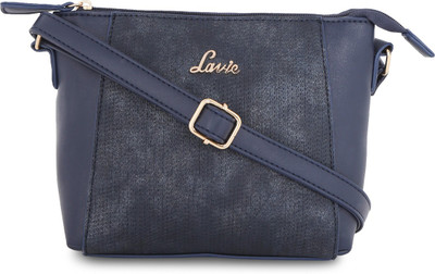 

Lavie Women Evening/Party Blue Leatherette Hand-held Bag
