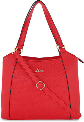 

Lavie Women Evening/Party, Casual Red Leatherette Sling Bag