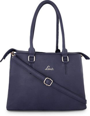 

Lavie Women Casual Blue Leatherette Hand-held Bag