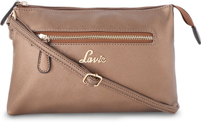 

Lavie Women Evening/Party, Casual Brown Leatherette Hand-held Bag