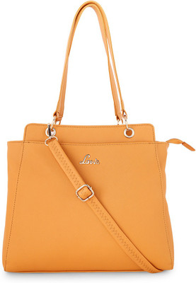 

Lavie Women Evening/Party Yellow Leatherette Sling Bag