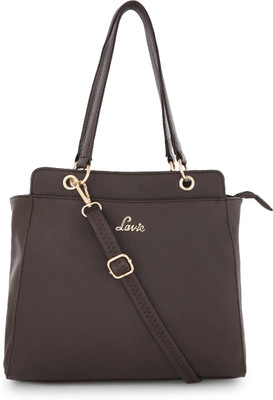 

Lavie Women Evening/Party, Formal Grey Leatherette Hand-held Bag