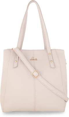 

Lavie Women Evening/Party White Leatherette Shoulder Bag