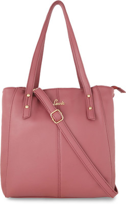 

Lavie Women Evening/Party Pink Leatherette Hand-held Bag