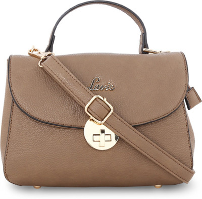 

Lavie Women Casual Brown Leatherette Sling Bag