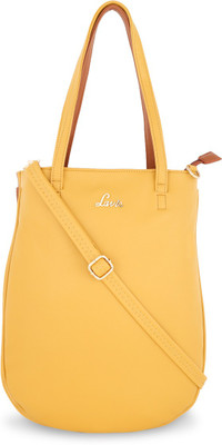 

Lavie Women Casual Yellow Leatherette Hand-held Bag