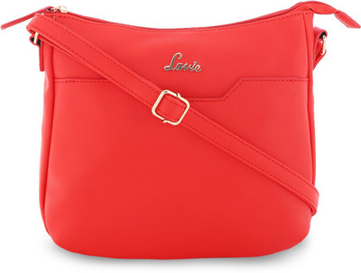 

Lavie Women Evening/Party Red Leatherette Sling Bag