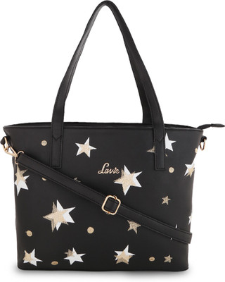 

Lavie Women Evening/Party Black Leatherette Hand-held Bag