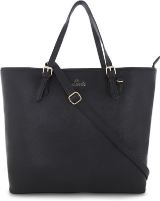 

Lavie Women Evening/Party Black Leatherette Hand-held Bag