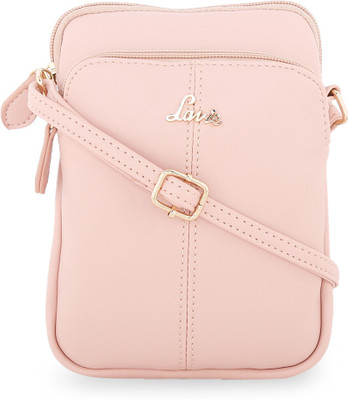 

Lavie Women Evening/Party Pink Leatherette Sling Bag