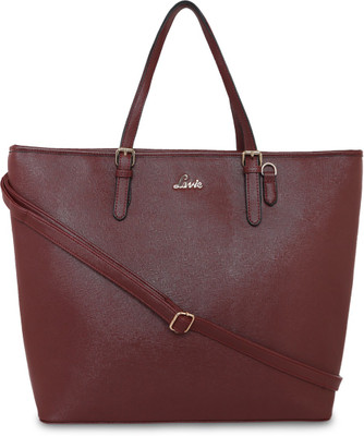 

Lavie Women Evening/Party Maroon Leatherette Hand-held Bag