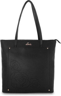 

Lavie Women Casual Black Leatherette Hand-held Bag