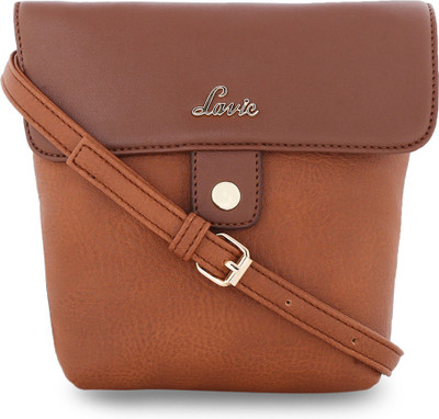 

Lavie Women Evening/Party, Casual, Formal Brown Leatherette Sling Bag