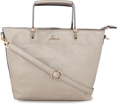 

Lavie Women Evening/Party Grey Leatherette Hand-held Bag