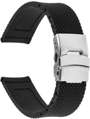 

invella Black 22mm Smart Watch Strap(Black)