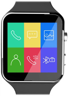 

Junaldo smart phone watch (wrist phone watch) black Smartwatch(Black Strap Free Size)