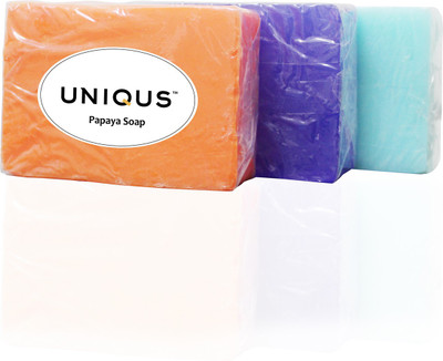 

UNIQUS pack of 3 soaps 125gm(125 g)