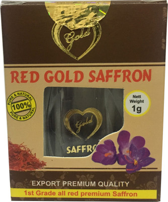 

RED GOLD SAFFRON Afghan Red Gold Kashmiri keshar (1 GM) (PACK OF 2)(2 x 0.5 g)